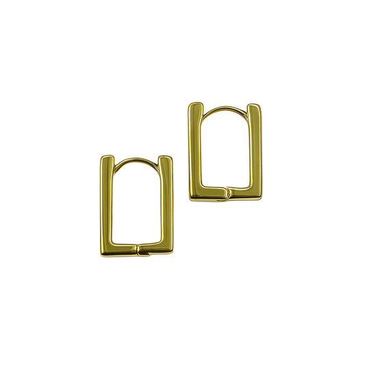 Hollow Rectangle Earrings