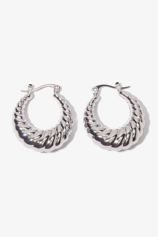 Spiral Twist Hoops