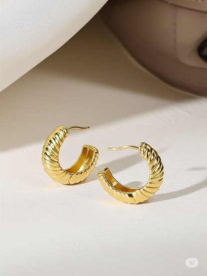 Ribbed Hoops
