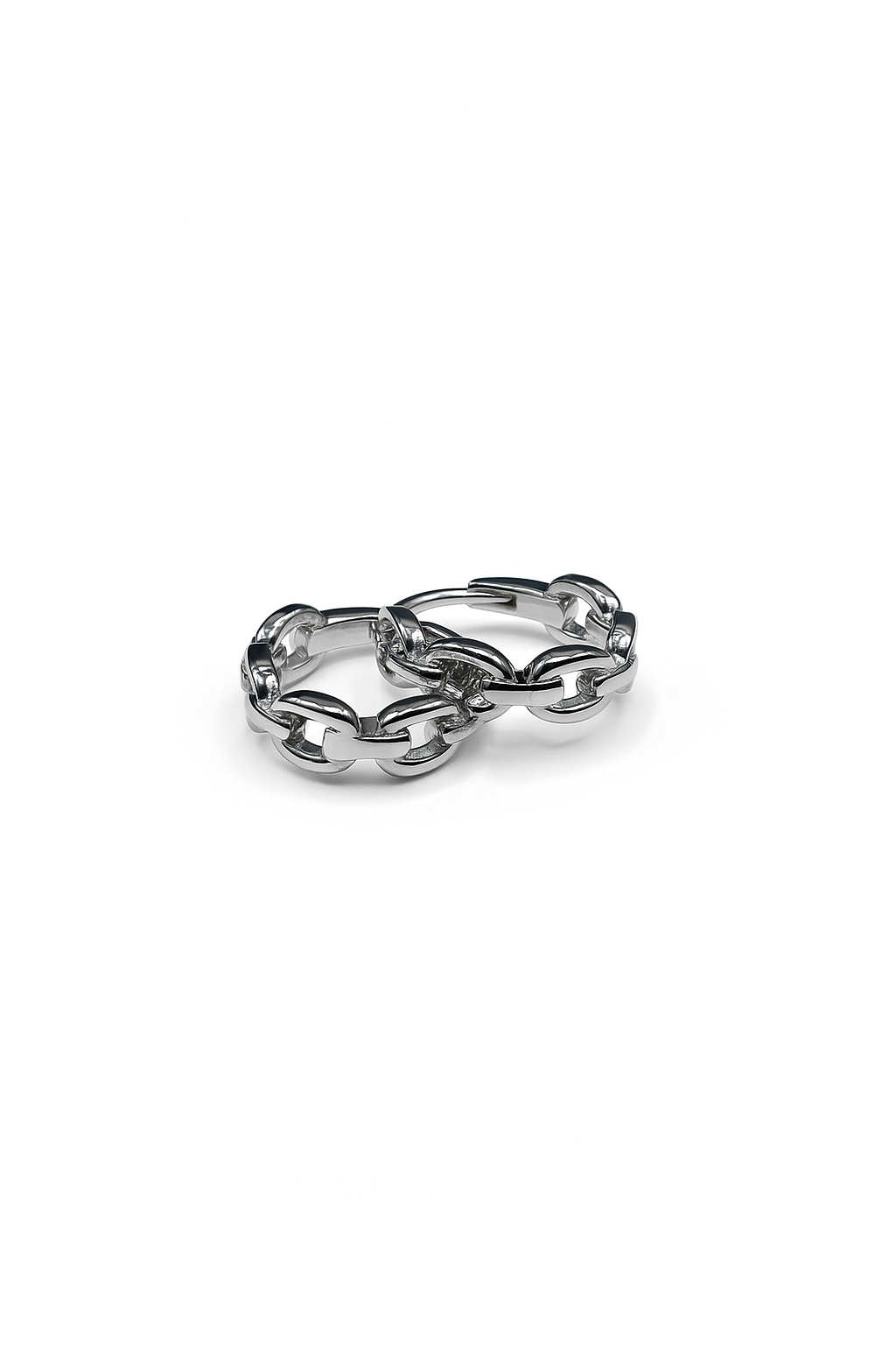 Interlink Hoop Earrings