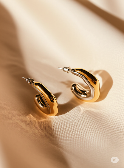 Gemini Swirl Hoops