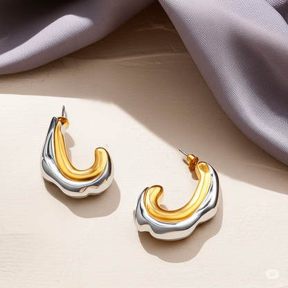 Gemini Swirl Hoops