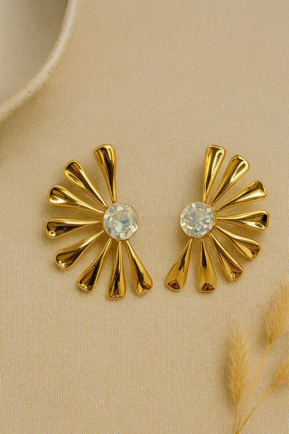 Flower Brooch Earrings