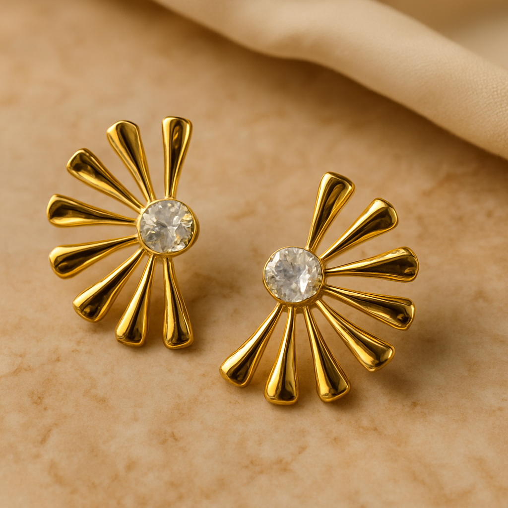 Flower Brooch Earrings