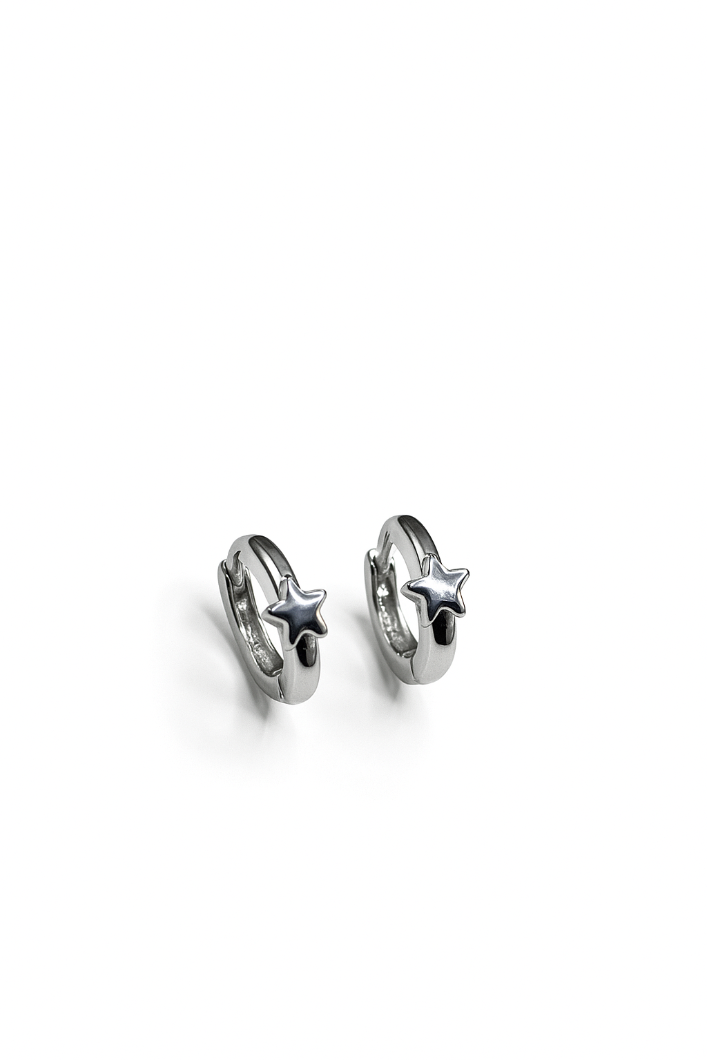 Silver Twisted Hoops