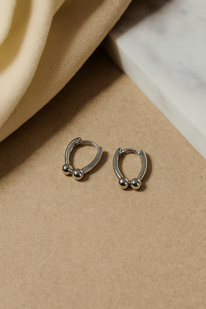 Bead Huggie Earrings