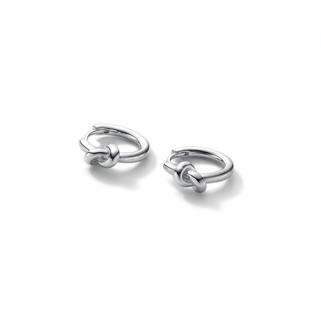 Twisted Knot Mini Hoops