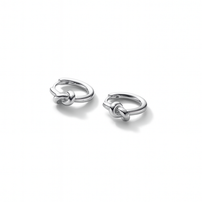 Twisted Knot Mini Hoops
