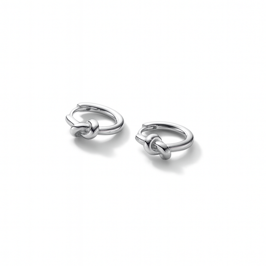 Twisted Knot Mini Hoops