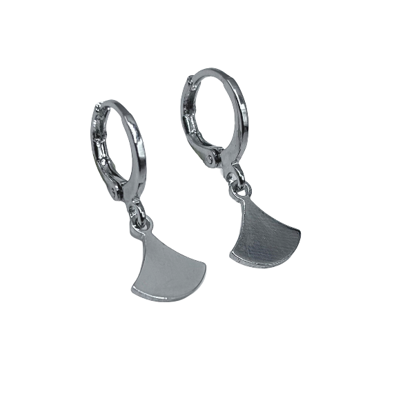 Minimalist geometric triangle earrings