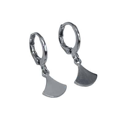 Minimalist geometric triangle earrings
