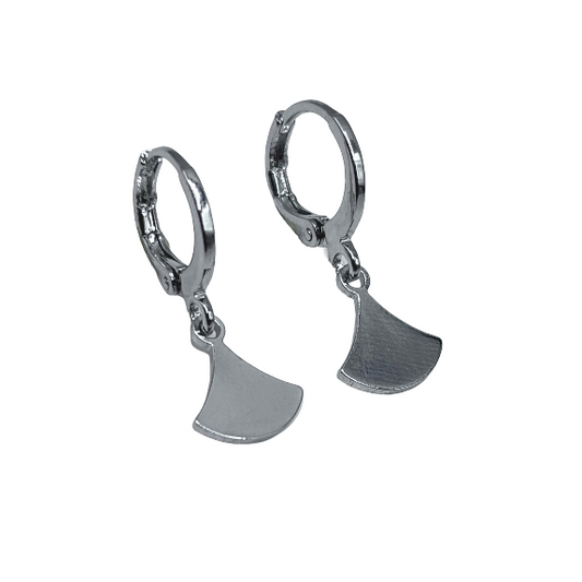 Minimalist geometric triangle earrings