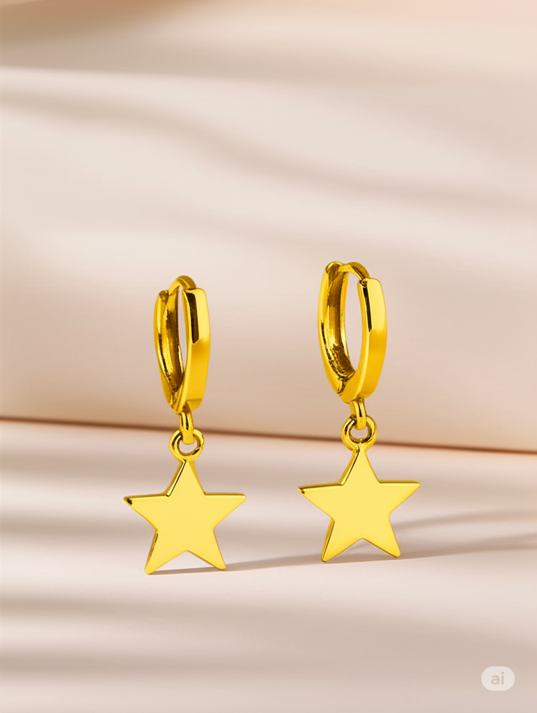 Dangle Star Earrings