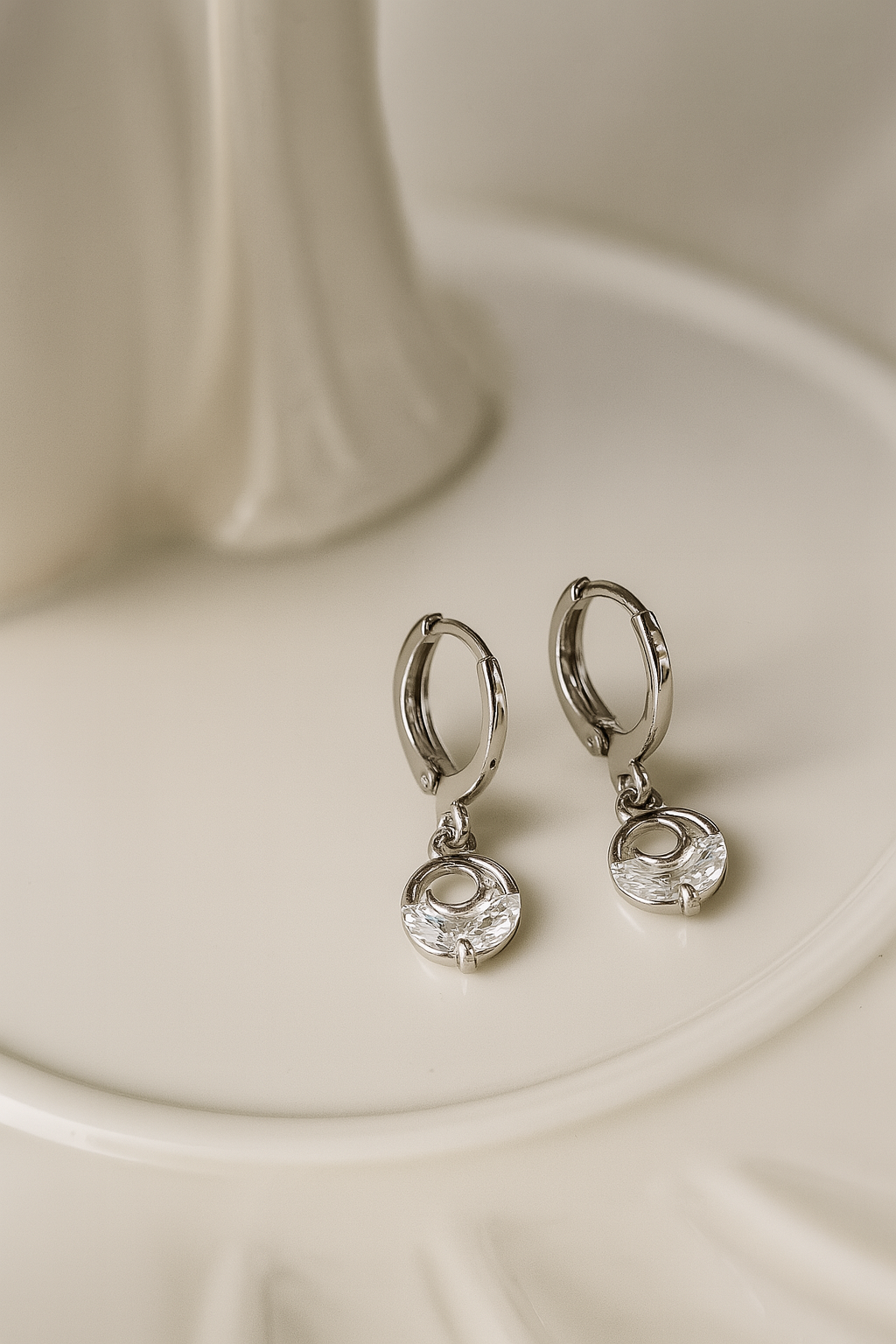Moon & Crystal Earrings