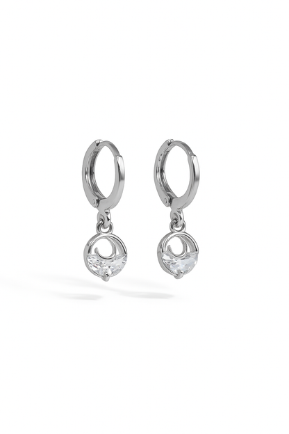 Moon & Crystal Earrings