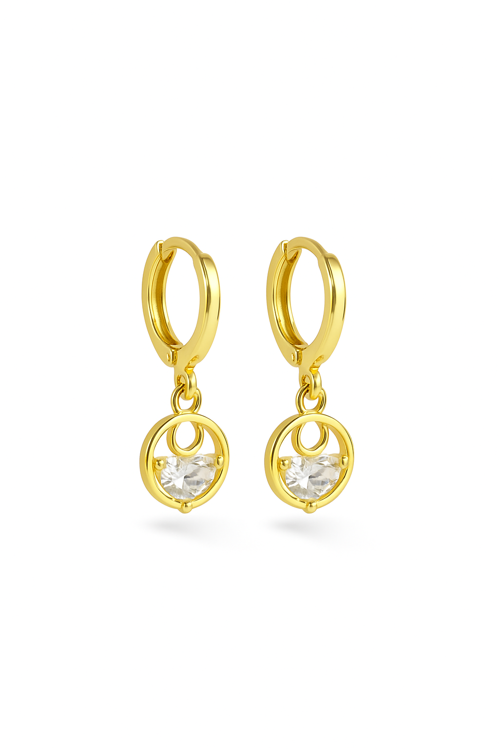 Moon & Crystal Earrings