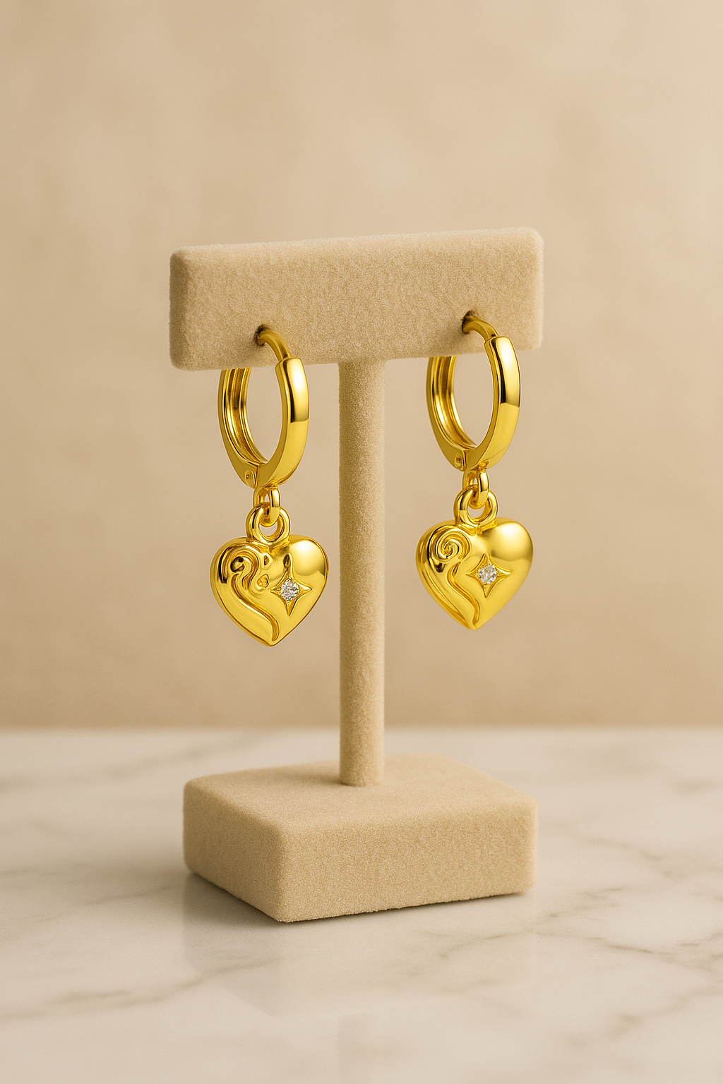Petite Heart Hoops