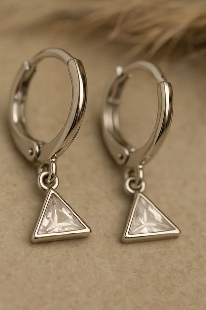 Chevron Drop Hoops