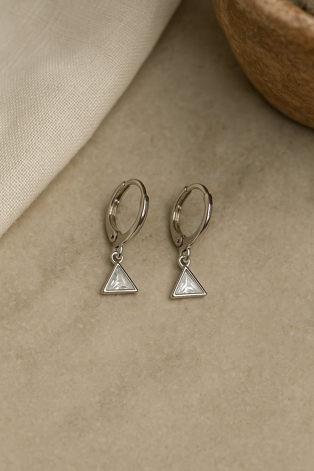 Chevron Drop Hoops
