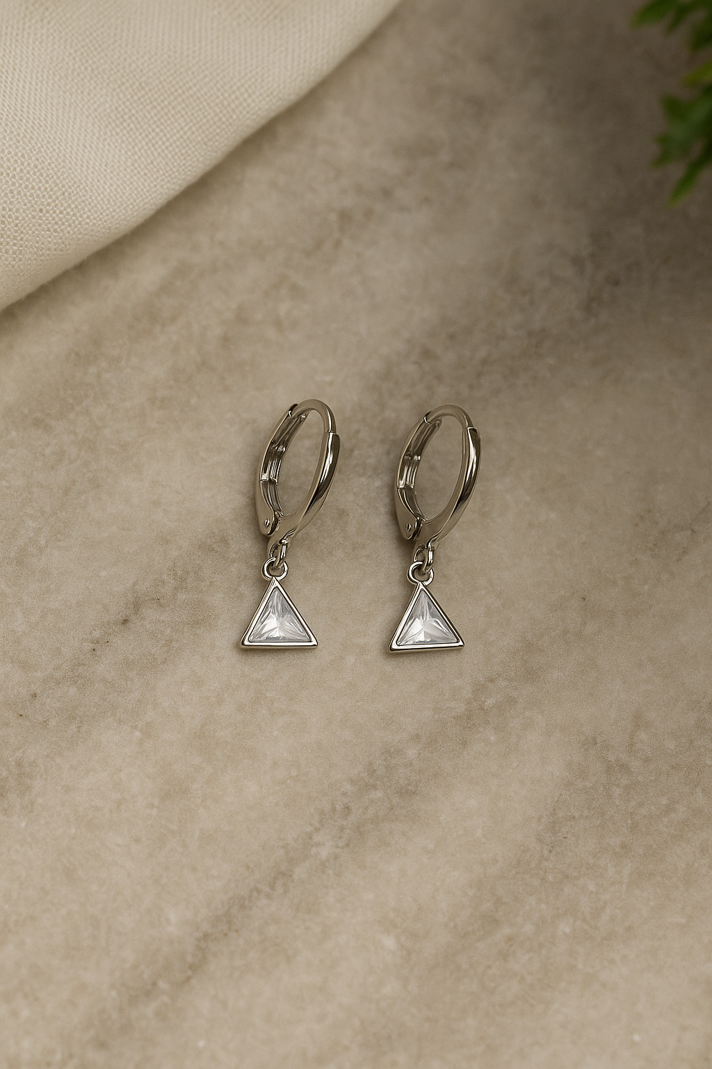 Chevron Drop Hoops