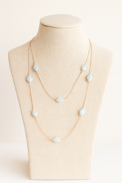 Diamond Pearl Necklace