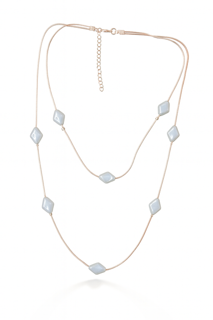 Diamond Pearl Necklace