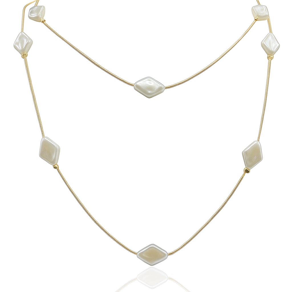 Diamond Pearl Necklace