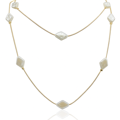 Diamond Pearl Necklace