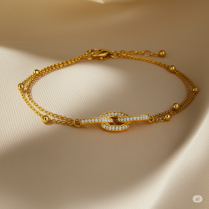 Crystal Buckle Bracelet