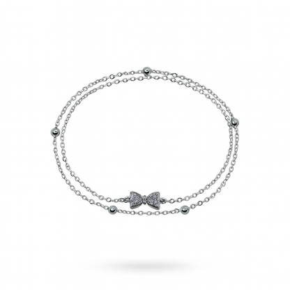 Sparkling Bow Bracelet