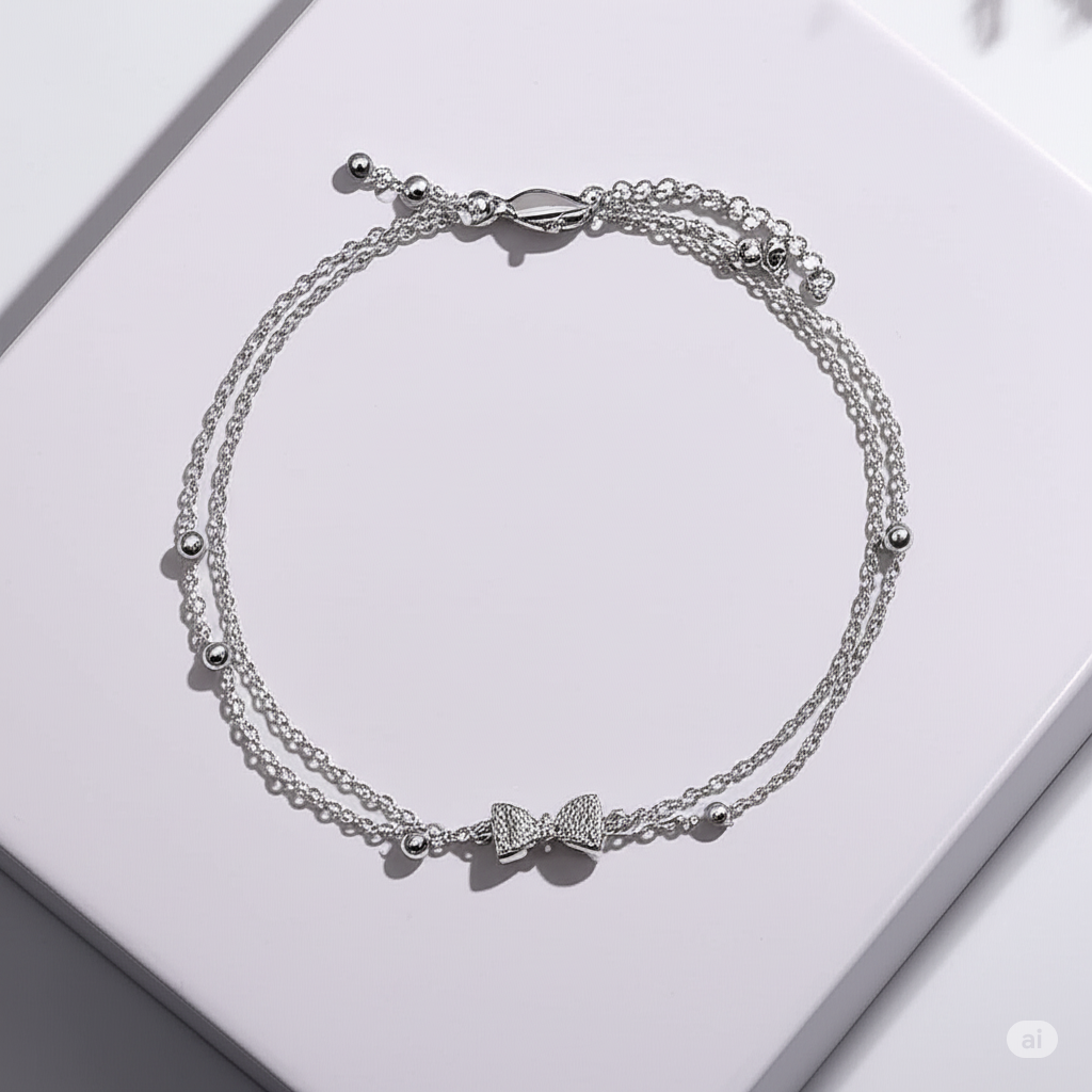 Sparkling Bow Bracelet
