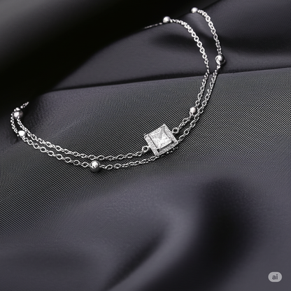 Shimmer Square Bracelet