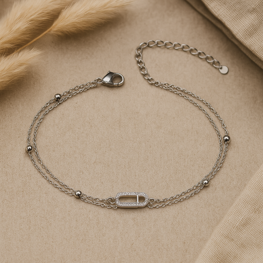 Sparkling Oval Bracelet