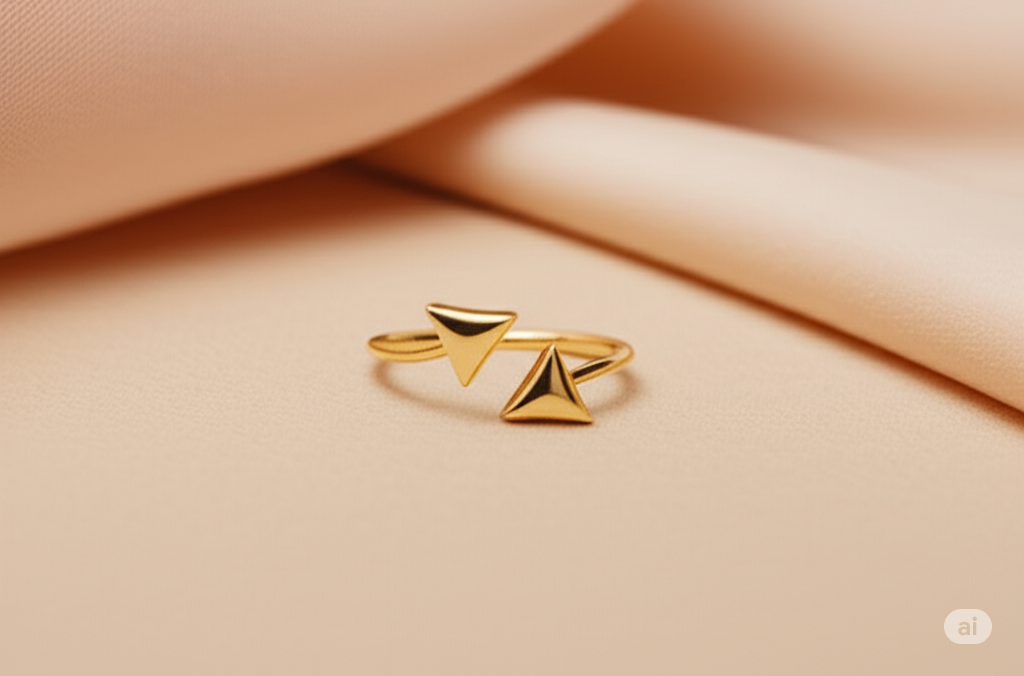 Twin Triangle Ring