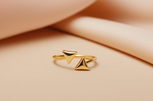 Twin Triangle Ring