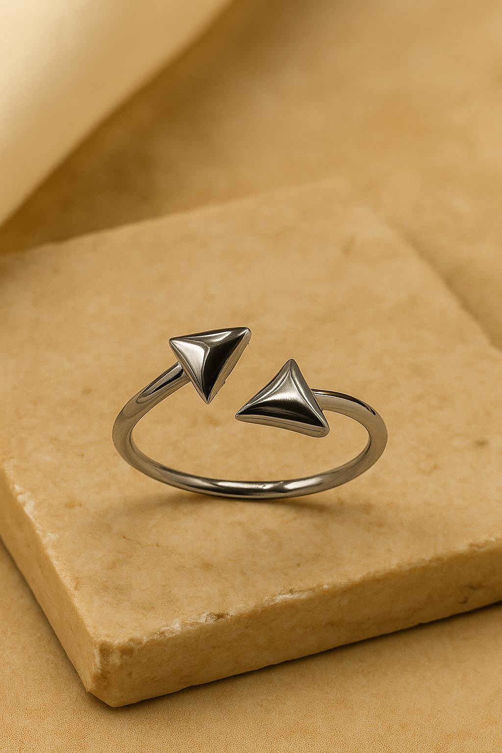 Twin Triangle Ring