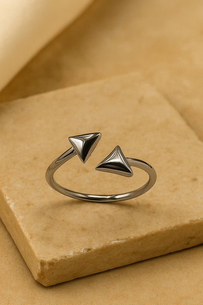 Twin Triangle Ring