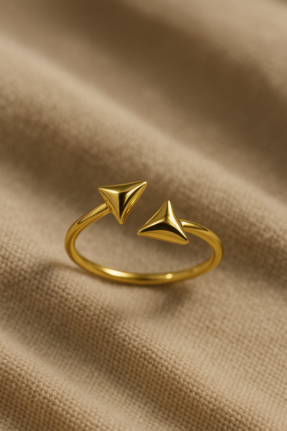 Twin Triangle Ring