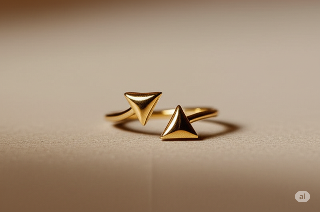 Twin Triangle Ring
