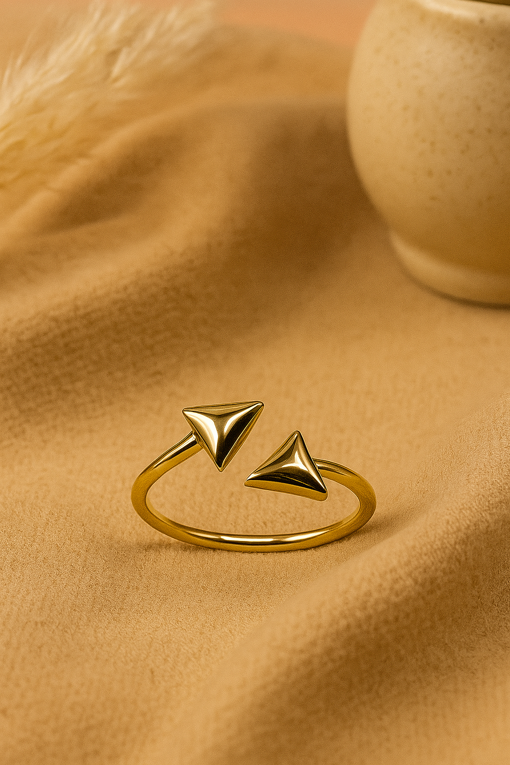 Twin Triangle Ring