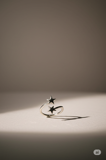 Twin Star Ring