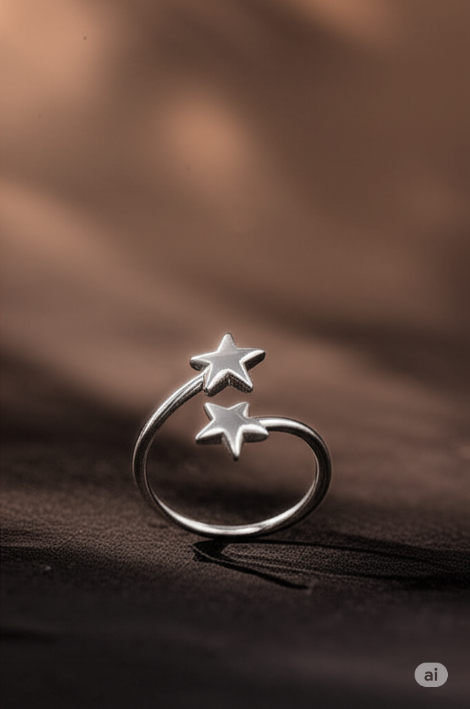 Twin Star Ring