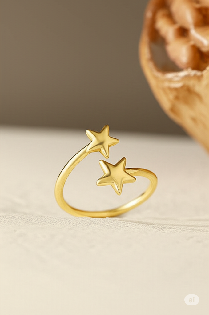 Twin Star Ring