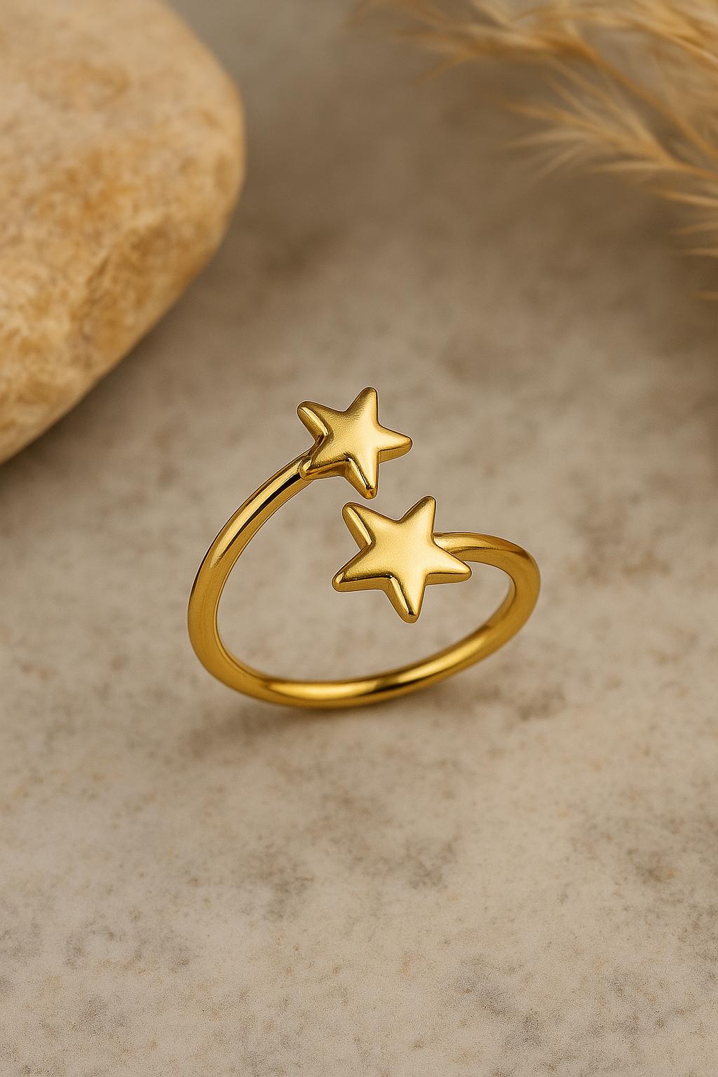 Twin Star Ring