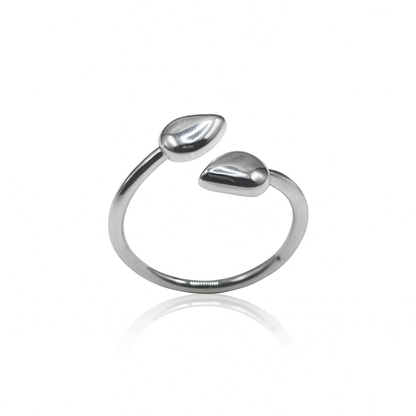 Twin Teardrop Ring