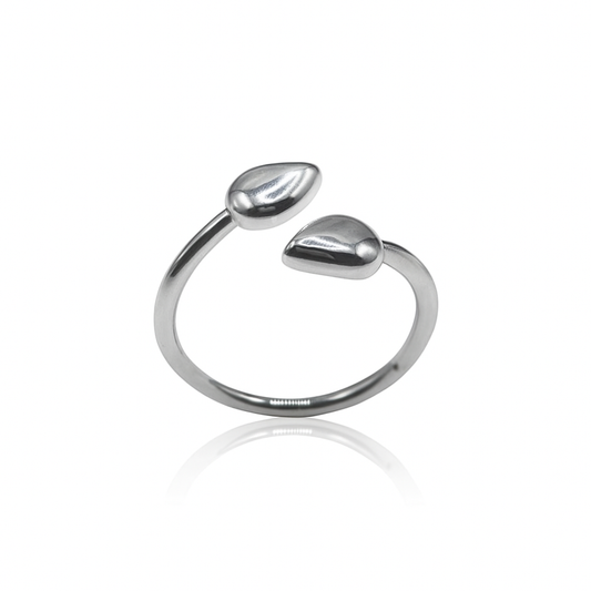 Twin Teardrop Ring