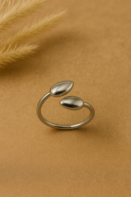 Twin Teardrop Ring