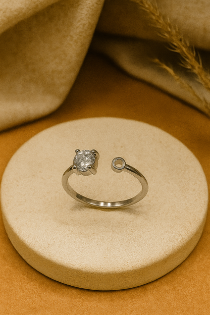 Pear & Round Ring