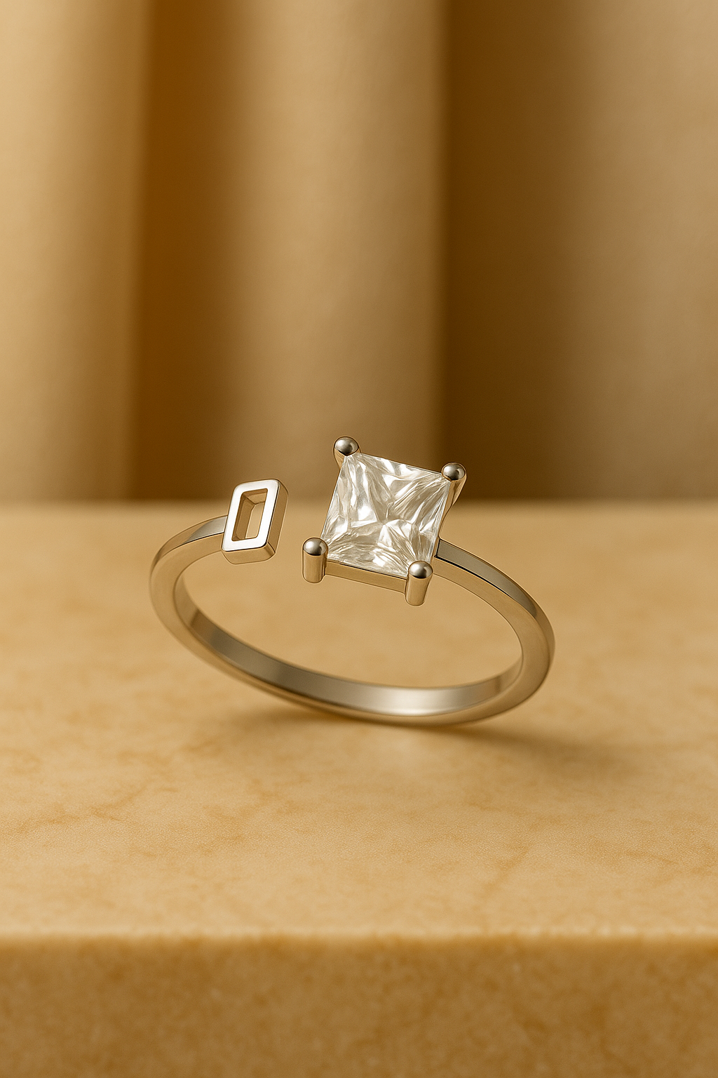 Princess Cut Duo Ring