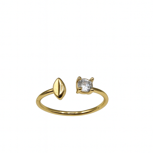 Golden Leaf Spark Ring